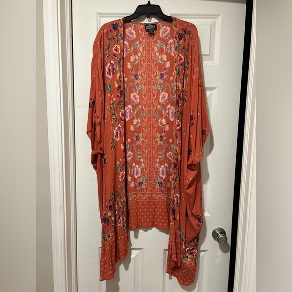 NWOT Angie Floral Kimono Cardigan Cover Up - Picture 4 of 9